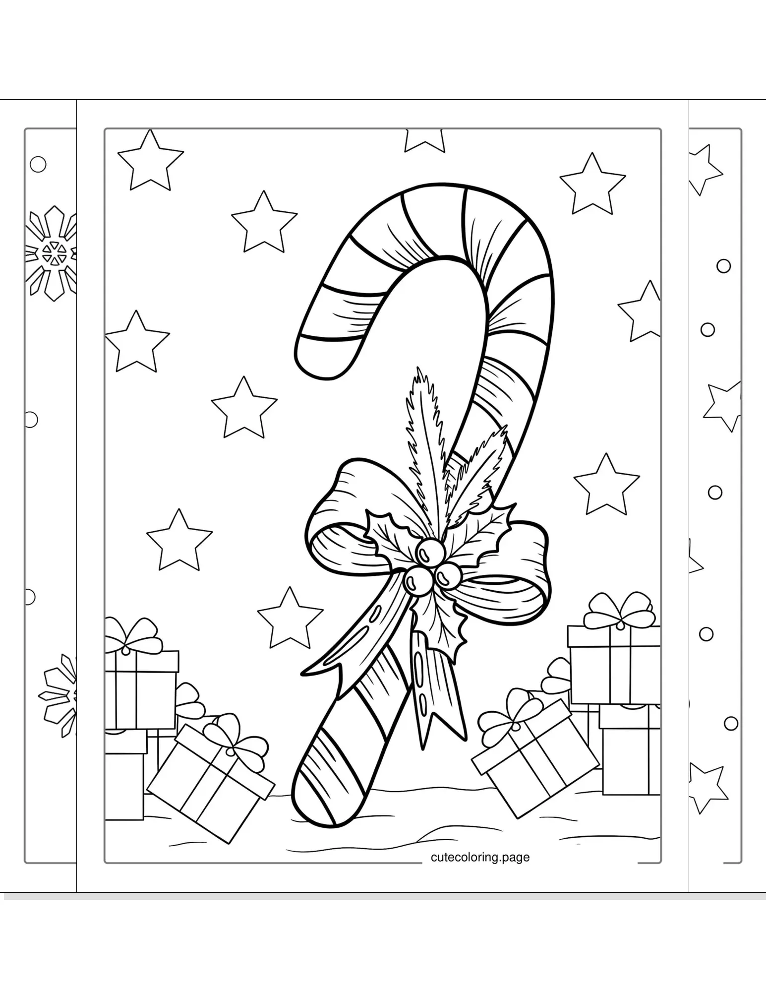 candy cane coloring pages coloring page