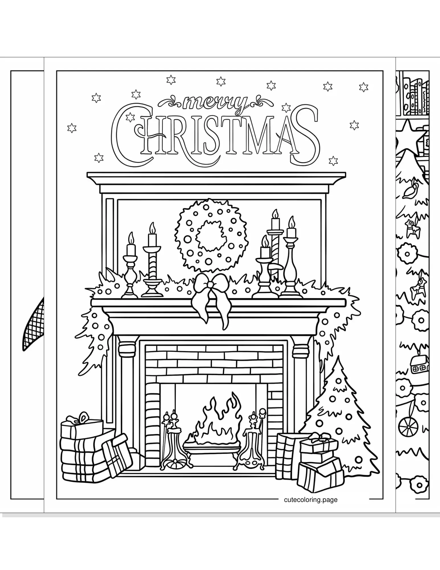 christmas coloring pages for adults coloring page