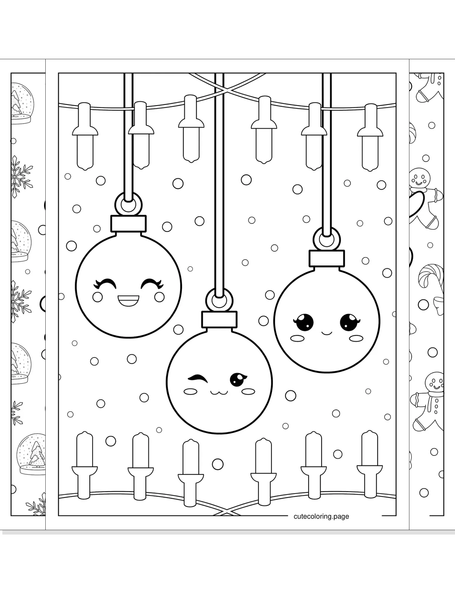 christmas ornament coloring pages coloring page