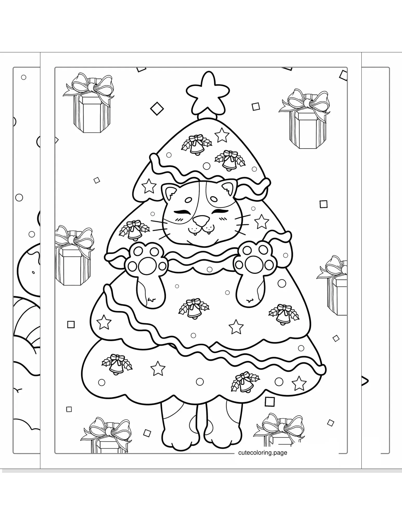 christmas tree coloring pages coloring page