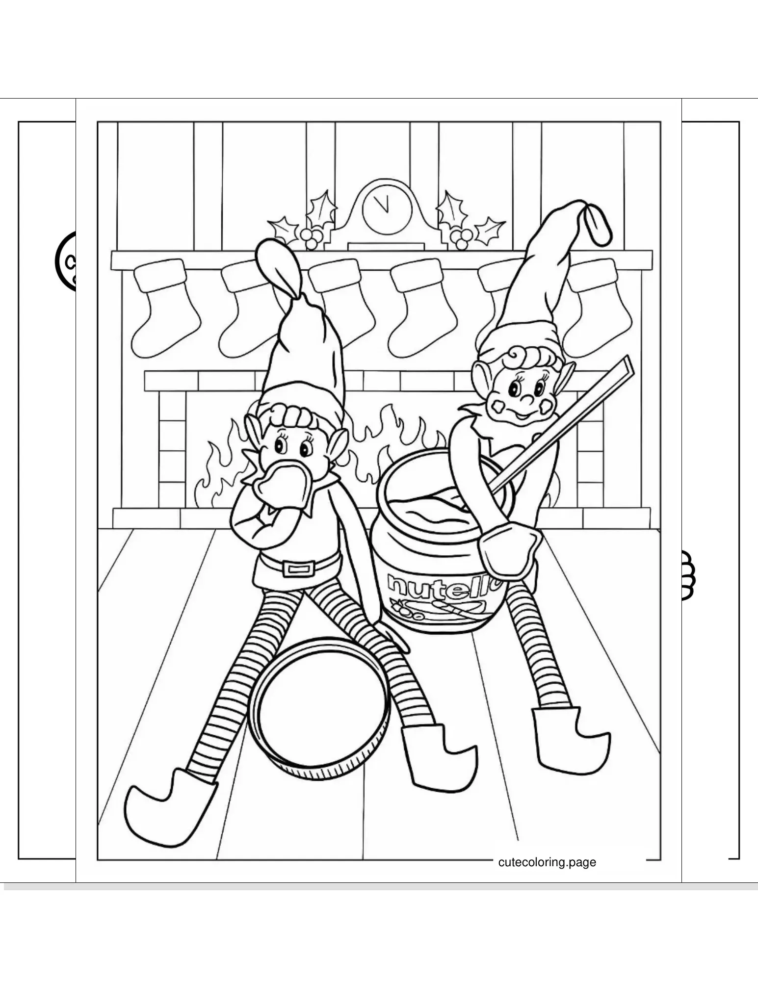 elf coloring pages coloring page