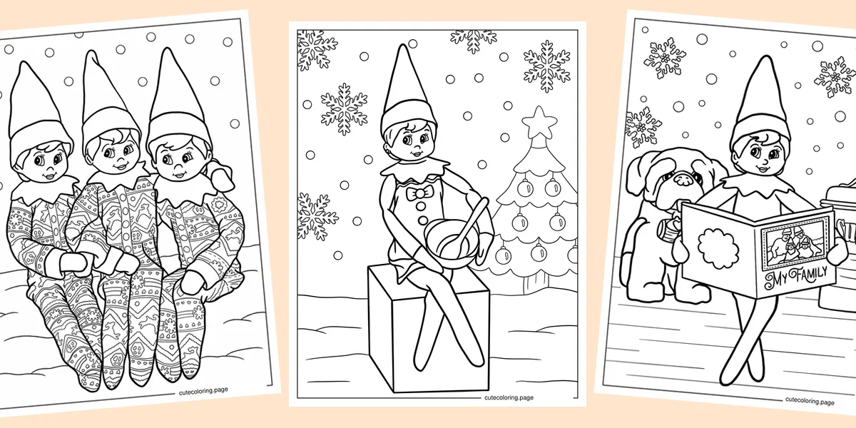 elf-on-the-shelf-coloring-pages