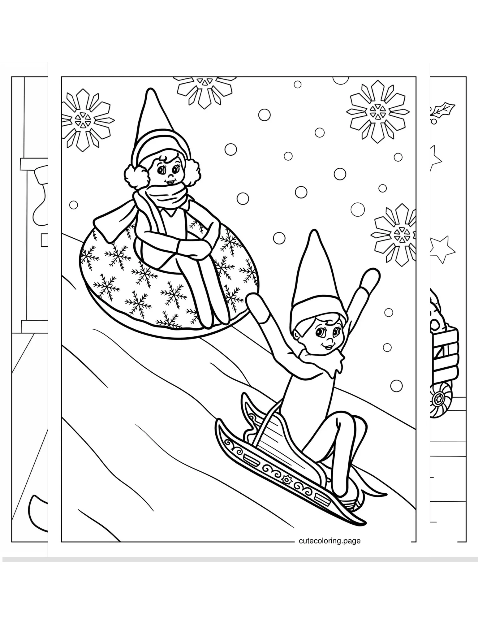 elf on the shelf coloring pages coloring page