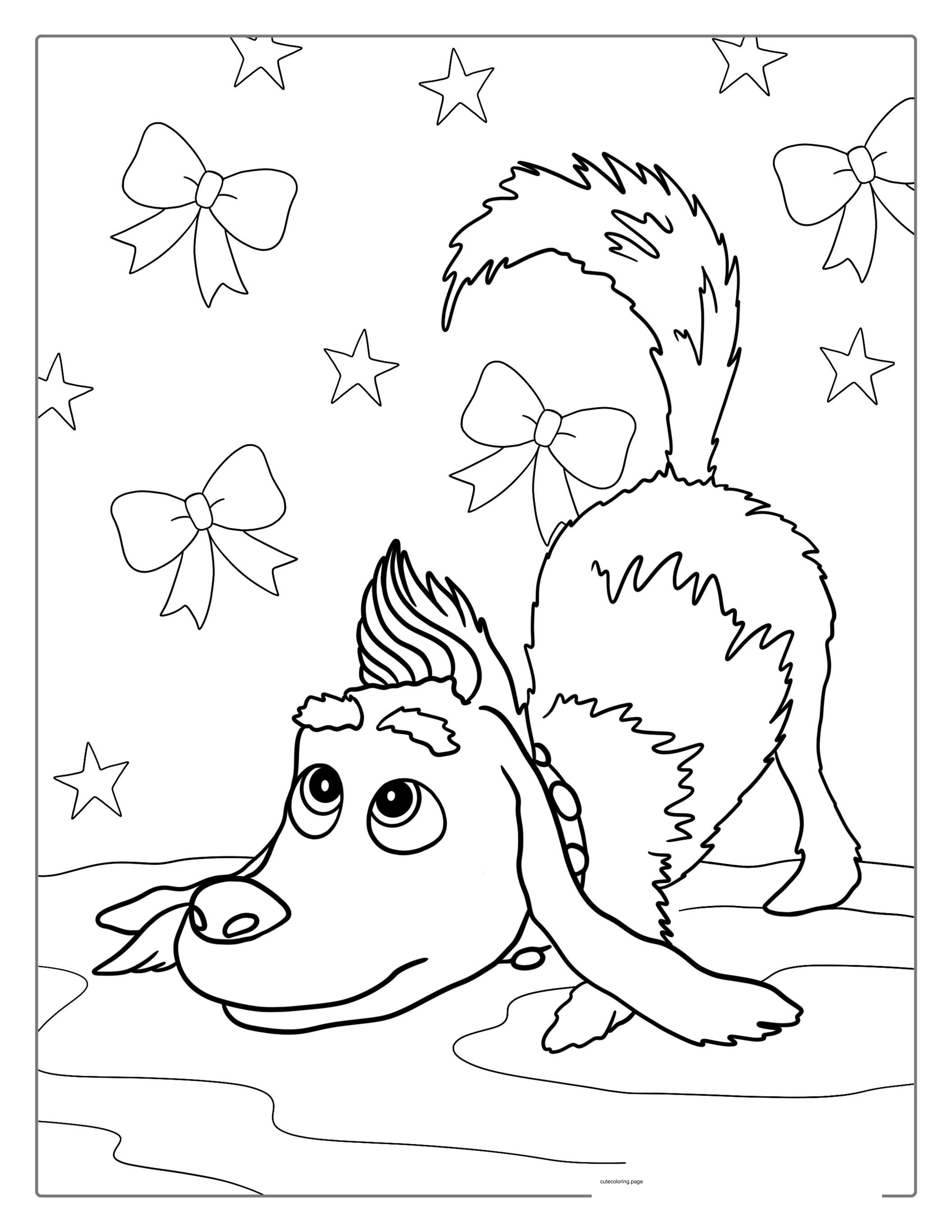 Cute Coloring Sheet Of Max Wagging Tail coloring page