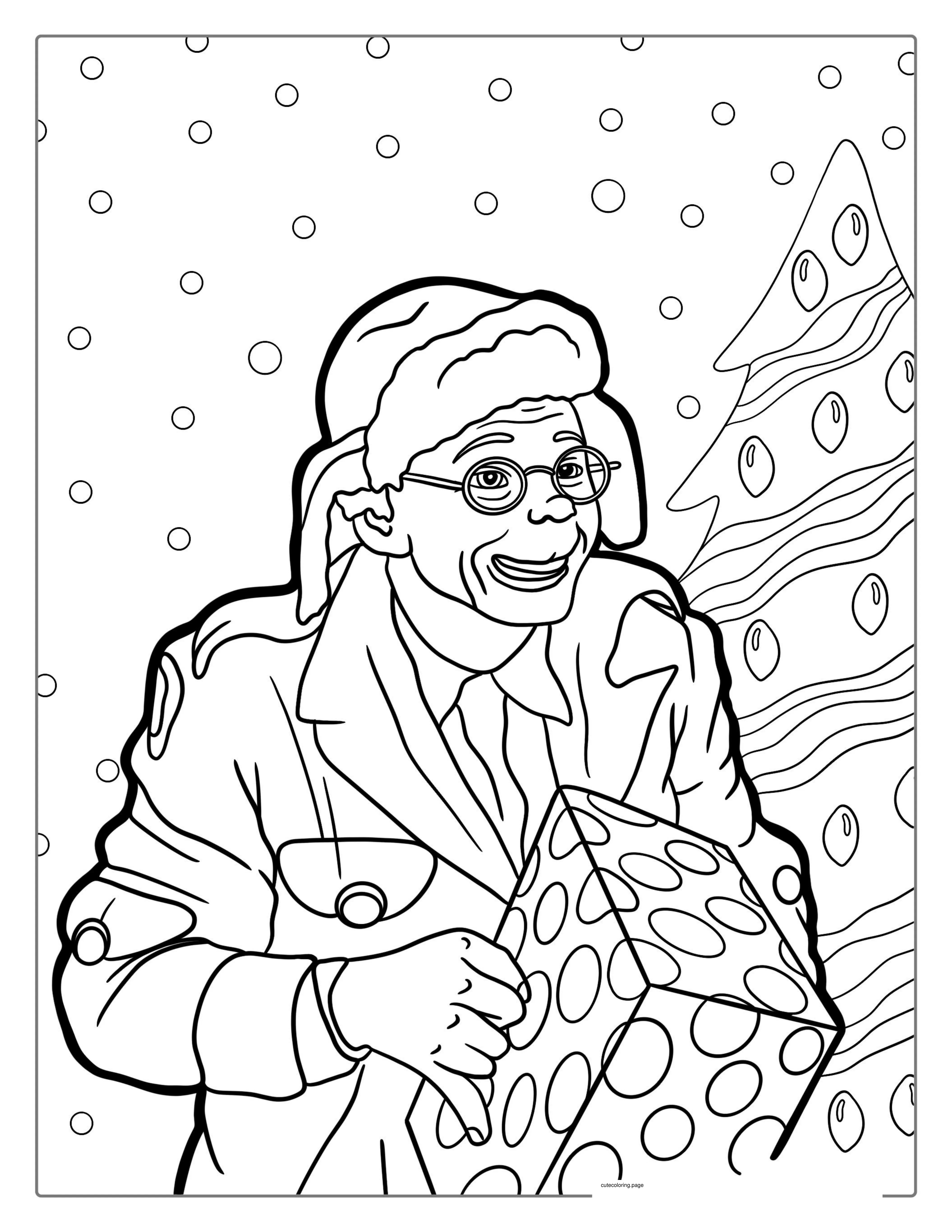 Lou Lou Who Character From The Grinch To Color coloring page