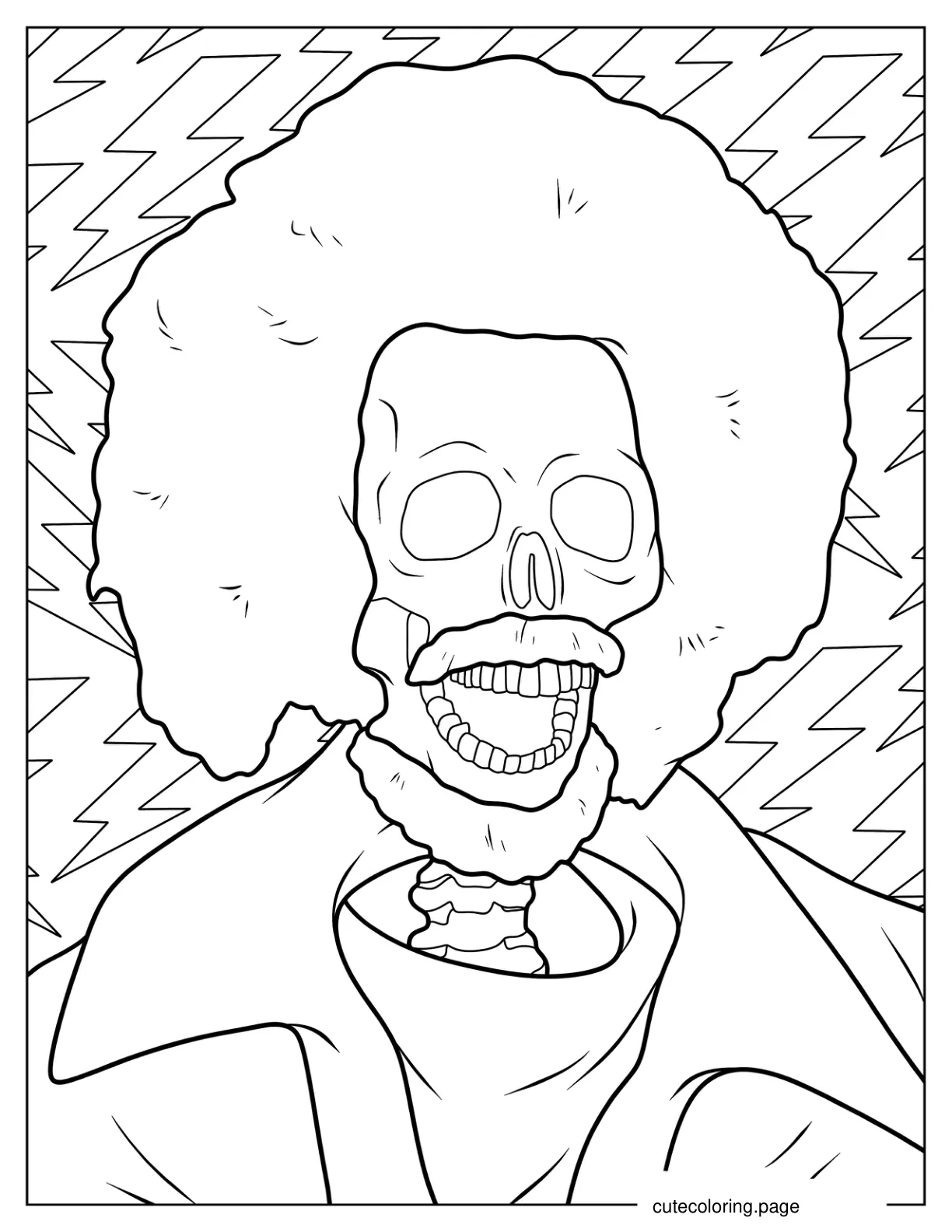 Home Alone Electrocuted Skeleton Coloring Sheet coloring page