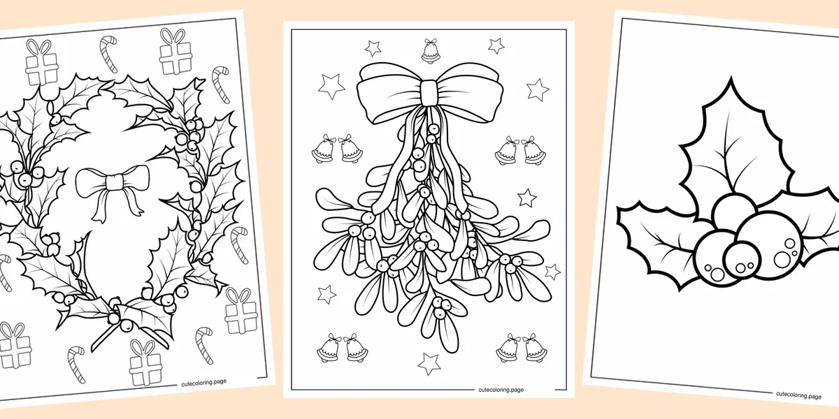 mistletoe-coloring-pages