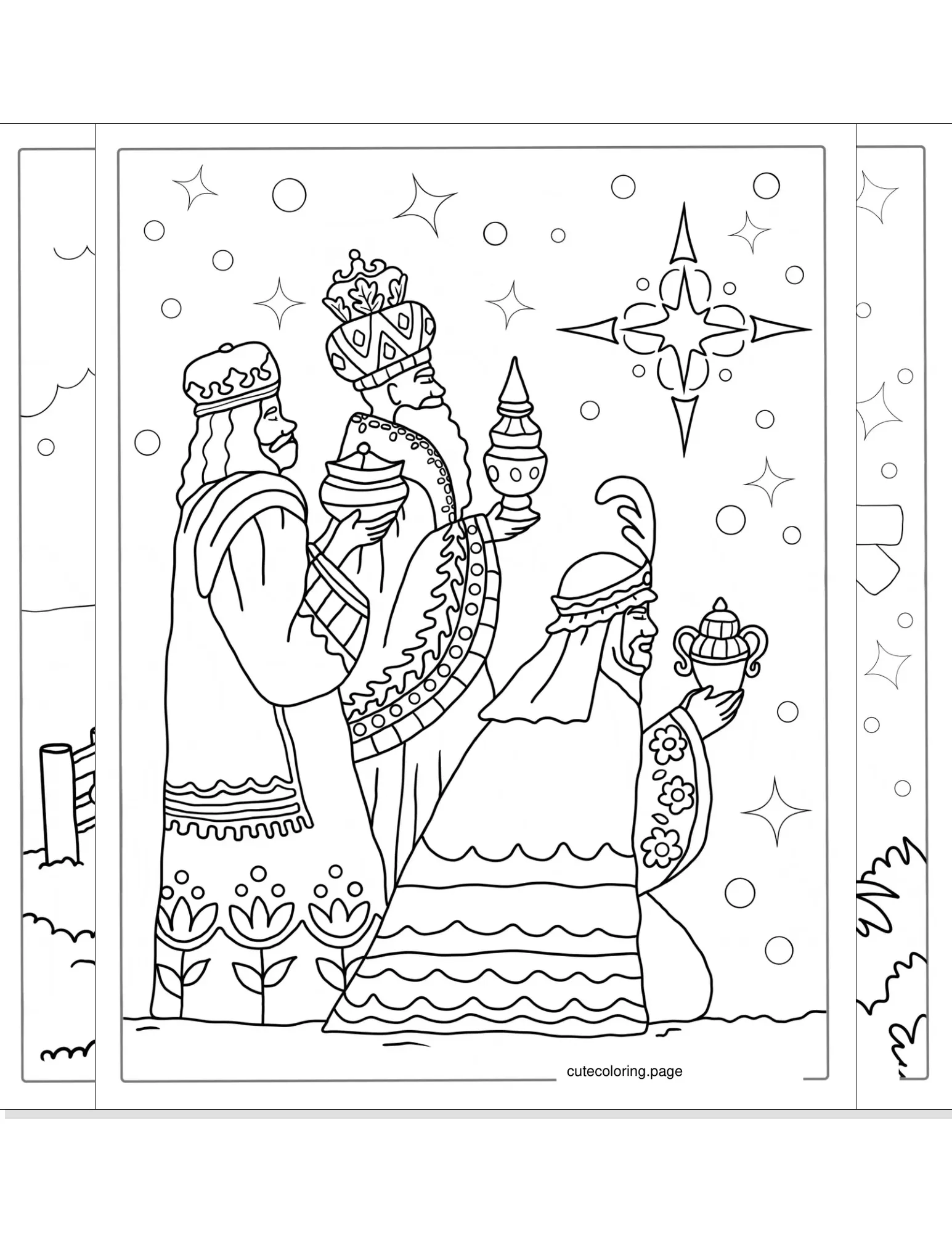 nativity coloring pages coloring page