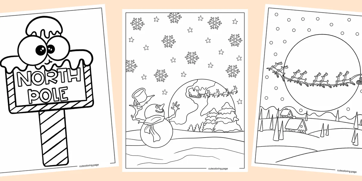 north-pole-coloring-pages