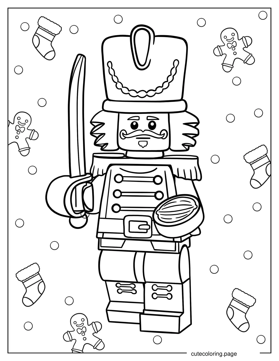 Lego Nutcracker Coloring Sheet For Kids coloring page