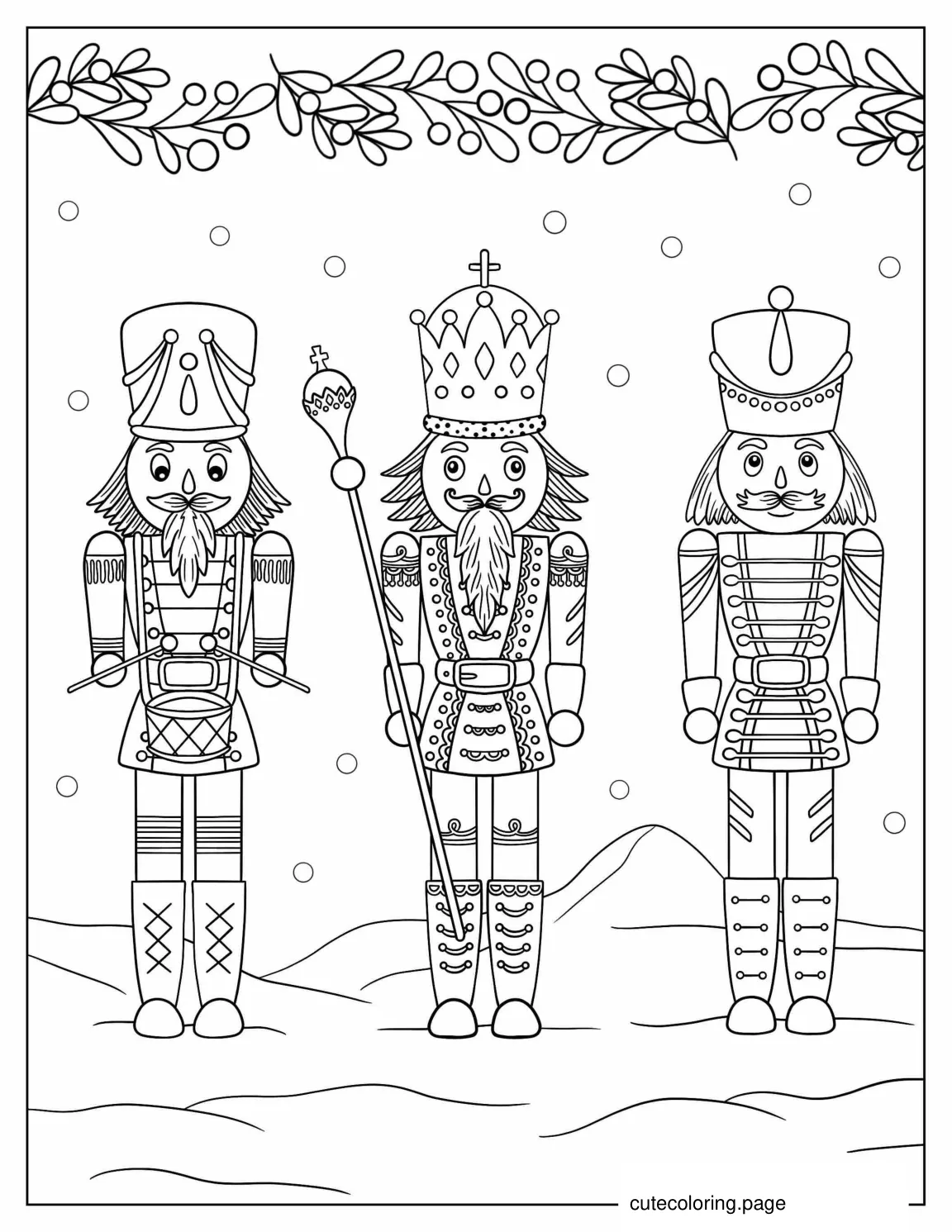 Realistic Nutcracker Characters To Color 1 coloring page