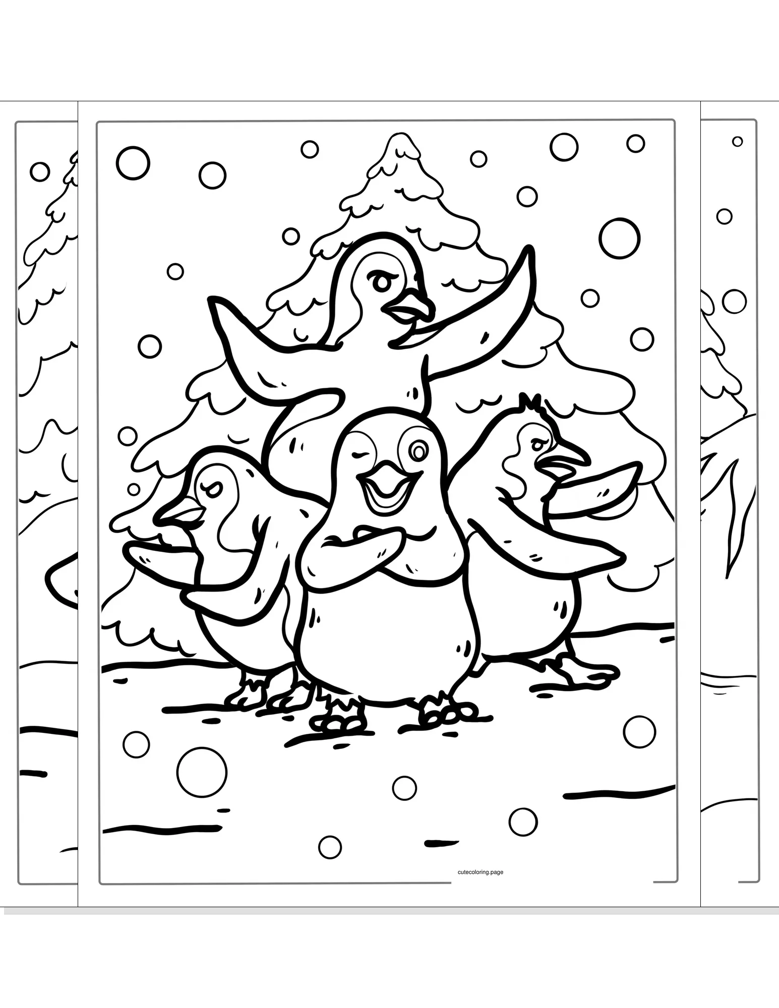 penguin coloring pages coloring page