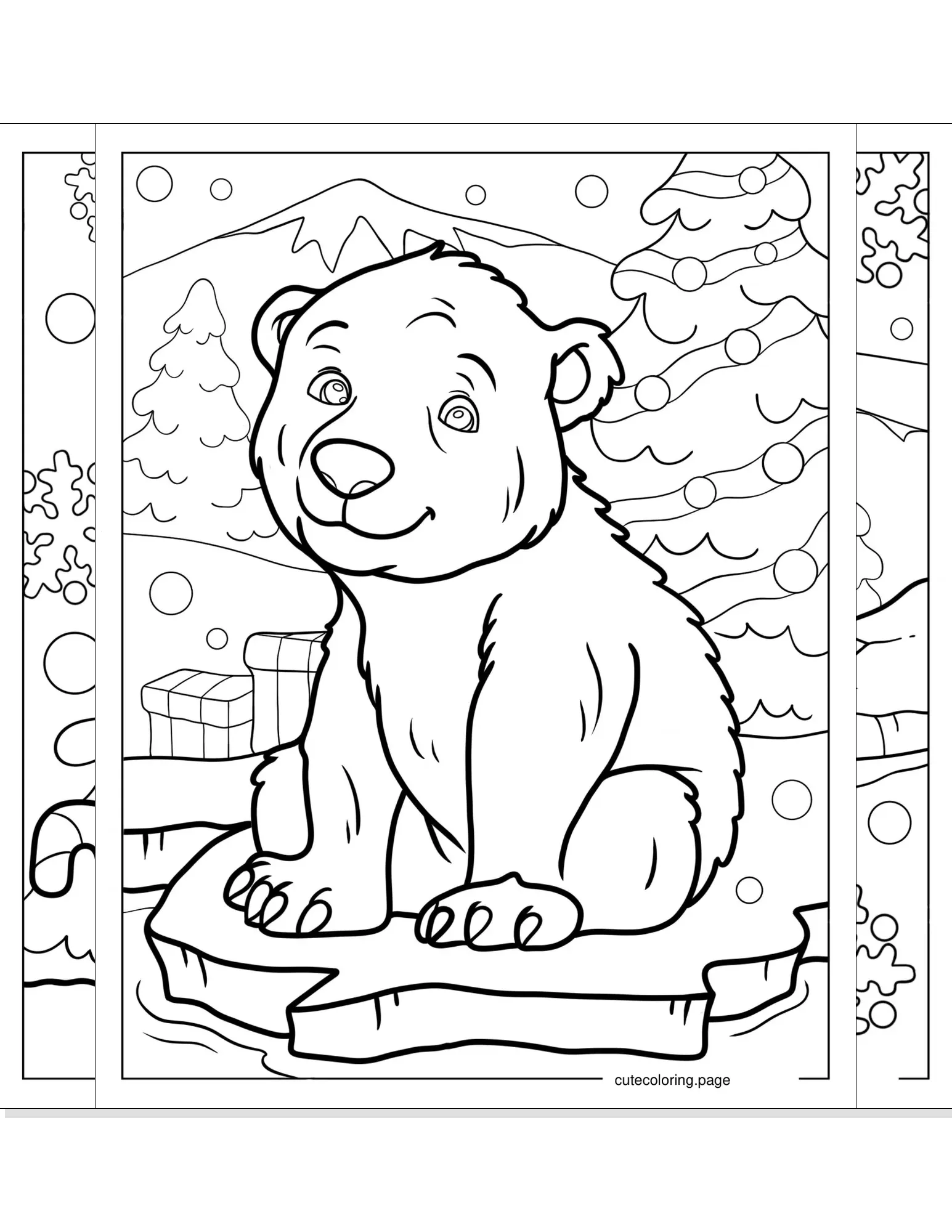 polar bear coloring pages coloring page