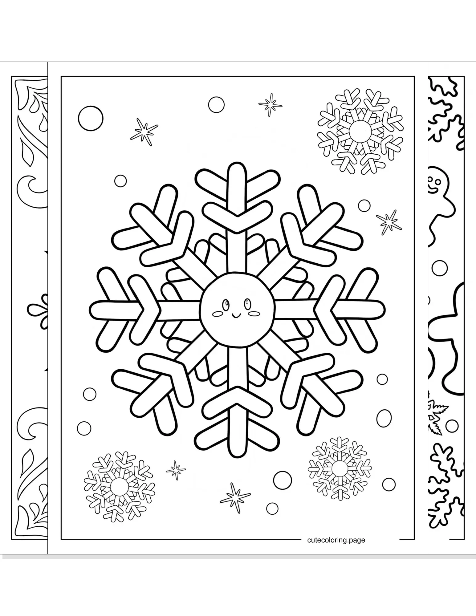 snowflake coloring pages coloring page